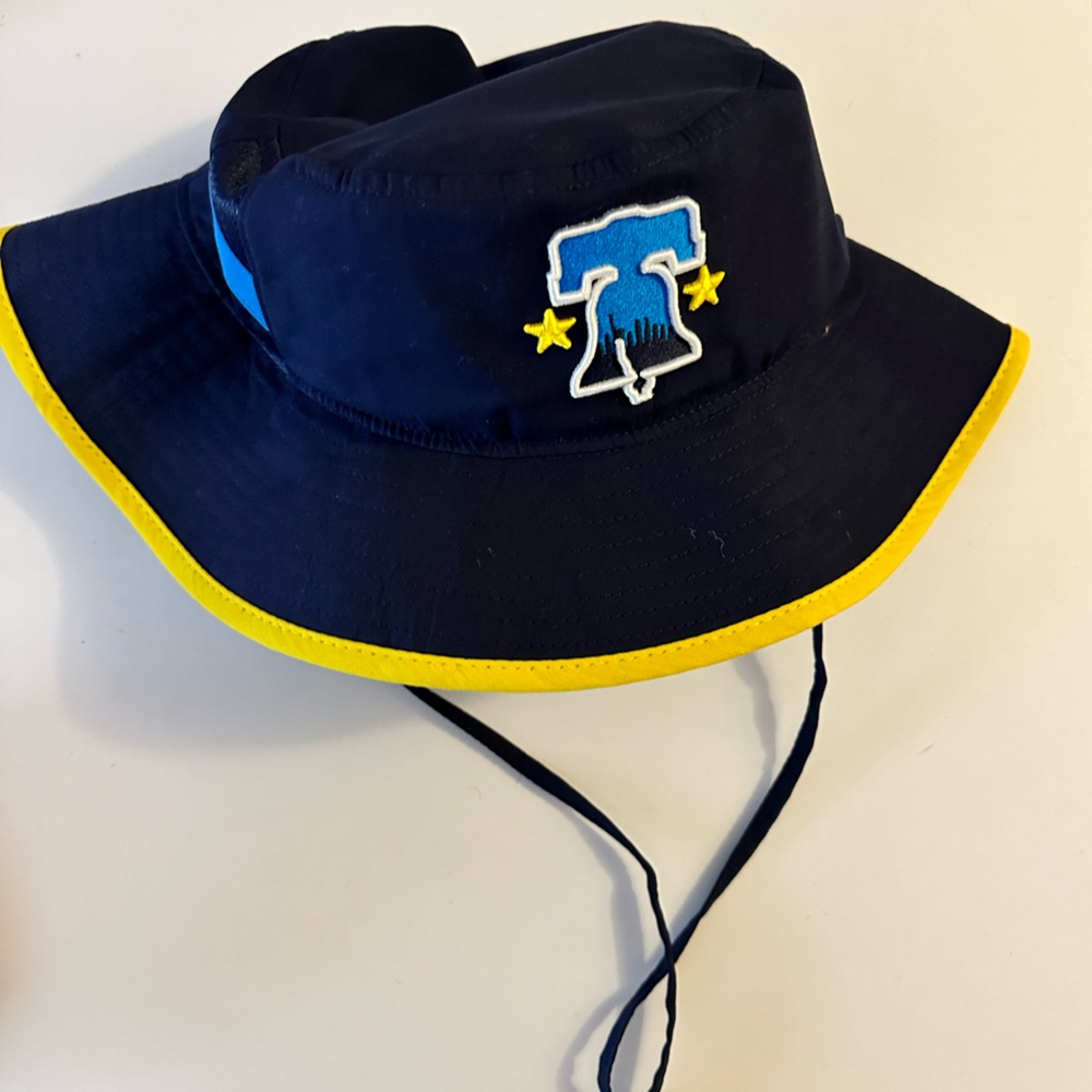 Philadelphia Phillies Navy and Yellow Bucket Hat Miller